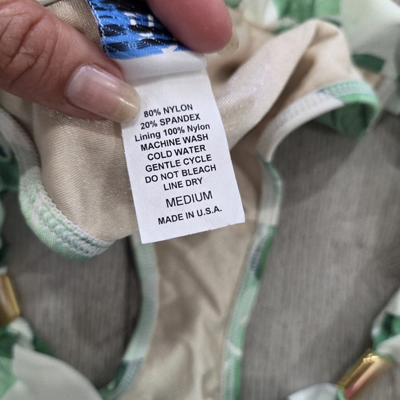 Green and White Camouflage Bikini - Picture 6 of 9